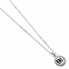 Harry Potter Sterling Silver 9 & 3 Quarters Crystal Necklace