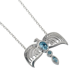 Harry Potter Sterling Silver Diadem Crystal Necklace