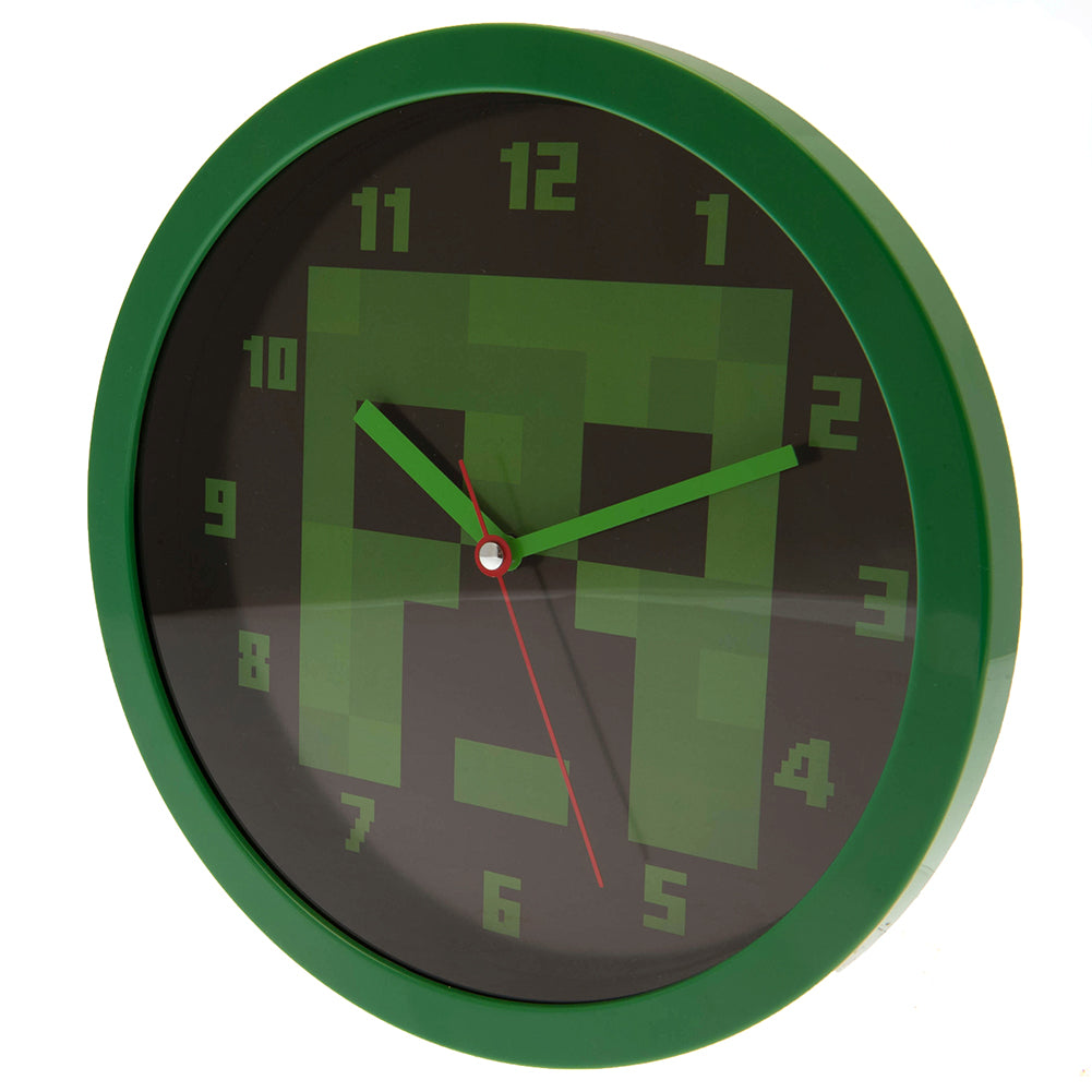 Handmade Minecraft Clock Minecraft Wall Clock