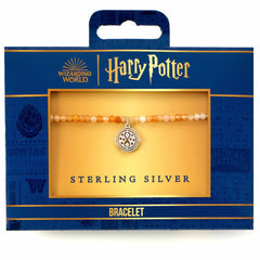 Harry Potter Stone Bracelet With Sterling Silver Time Turner Charm