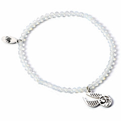 Harry Potter Stone Bracelet With Sterling Silver Golden Snitch Charm