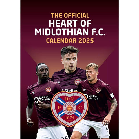 Hearts FC A3 Calendar 2025