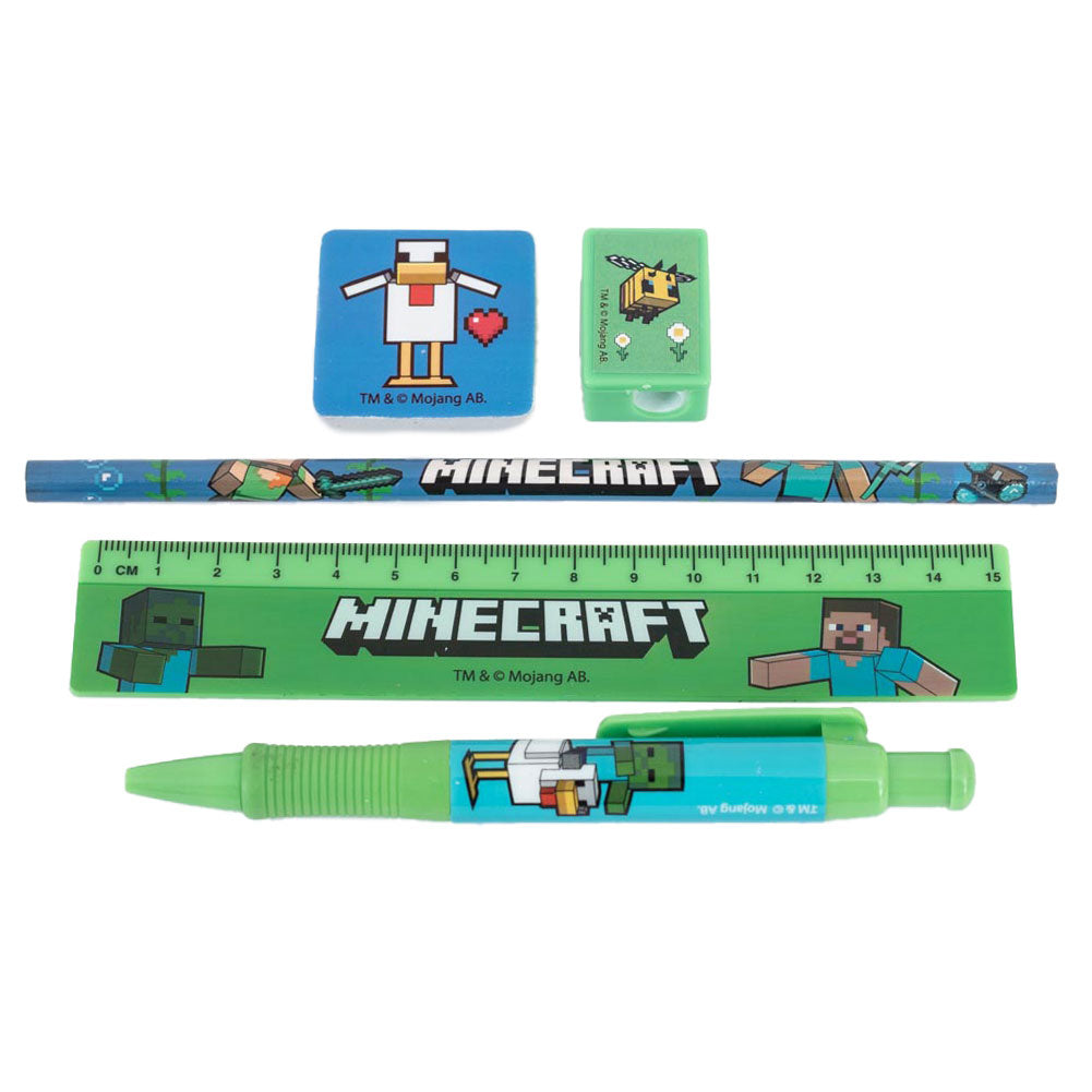 Minecraft 5pc Stationery Set