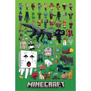 Minecraft Character Montage Poster 200