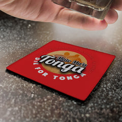 Tonga Rugby League die for tonga - Coaster - Circle or Square