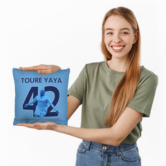 Manchester Blue - Toure 42 - Cushion - Two Sizes