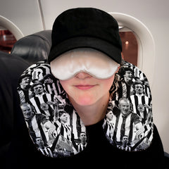 Newcastle Montage - Retro Football Travel Pillow