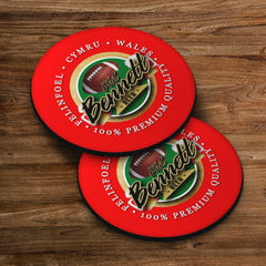Wales Rugby Union Bennett - Coaster - Circle or Square