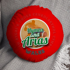 Wales Rugby Union Hymns  - Legend Collection - Circle Cushion 14inch
