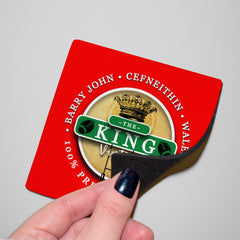 Wales Rugby Union King - Coaster - Circle or Square