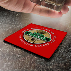 Wales Rugby Union King - Coaster - Circle or Square