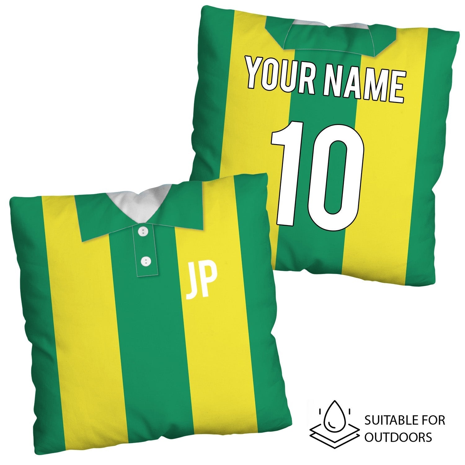 West Brom - 1997 Away Shirt - 45cm or 61cm Retro Showerproof Outdoor Cushion