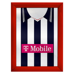 Personalised West Brom - 2007 Home Shirt - A4 Metal Sign Plaque - Frame Options Available