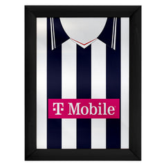 Personalised West Brom - 2007 Home Shirt - A4 Metal Sign Plaque - Frame Options Available