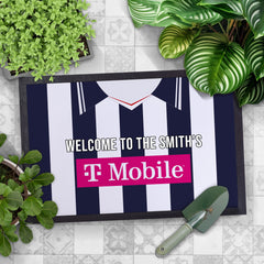 West Brom 2007 Home Shirt - Personalised Retro Door Mat - 60cm x 40cm