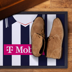 West Brom 2007 Home Shirt - Personalised Retro Door Mat - 60cm x 40cm