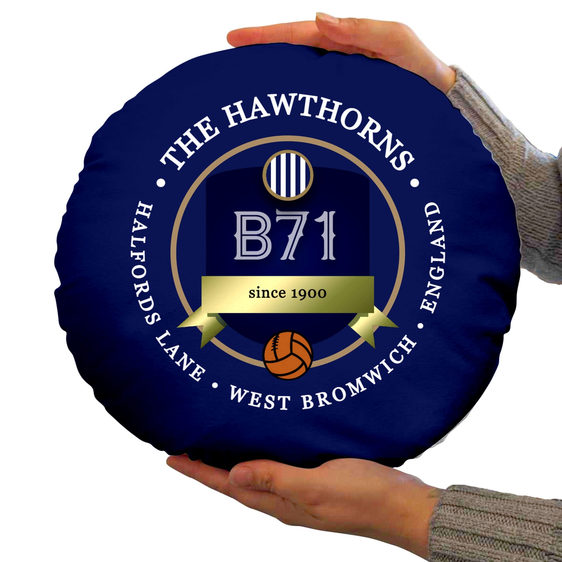 West Brom Hawthorns - Football Legends - Circle Cushion 14inch