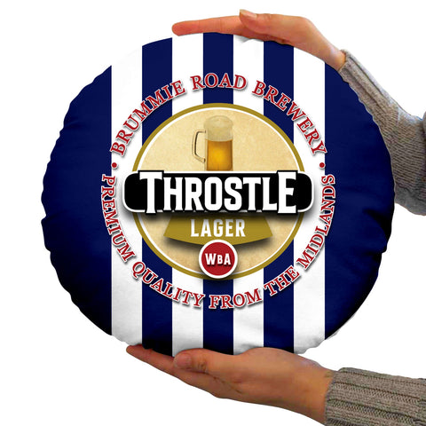 West Brom Throstle - Football Legends - Circle Cushion 14inch