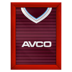 Personalised West Ham - 1986 Home Shirt - A4 Metal Sign Plaque - Frame Options Available