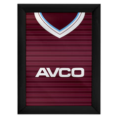 Personalised West Ham - 1986 Home Shirt - A4 Metal Sign Plaque - Frame Options Available