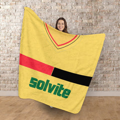 Watford - 1986 Home Shirt - Retro Fleece Blanket