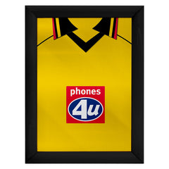Personalised Watford 1999 - Home Shirt - A4 Metal Sign Plaque - Frame Options Available