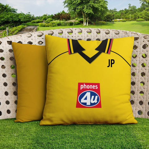 Watford - 1999 Home Shirt - 45cm or 61cm Retro Showerproof Outdoor Cushion