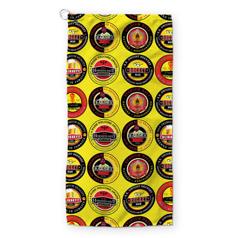 Watford - Football Legends - Retro Lightweight, Microfibre Golf Towel