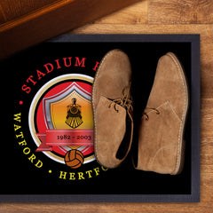 The Hornets Stadium Halt  - Football Legends - Door Mat -60cm X 40cm