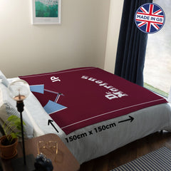West Ham United FC - 2000 Home Shirt - Retro Fleece Blanket