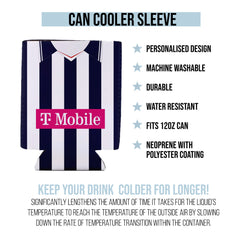 West Brom 2007 Home Shirt - Personalised Drink Can Cooler