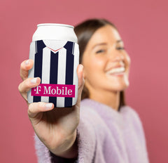 West Brom 2007 Home Shirt - Personalised Drink Can Cooler