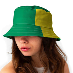 West Brom 1978 Away Bucket Hat on woman's head