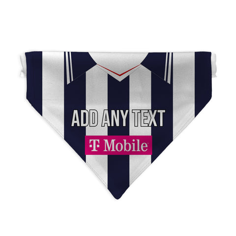 West Bromwich 2007 Home Shirt - Personalised Pet Bandana - 4 Sizes