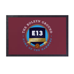 West Ham Boleyn Ground  - Football Legends - Door Mat -60cm X 40cm