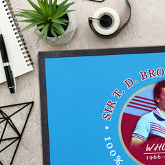 West Ham Brooking  - Football Legends - Door Mat -60cm X 40cm