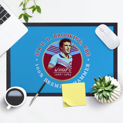 West Ham Brooking  - Football Legends - Door Mat -60cm X 40cm