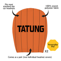 Custom Headrest Cover Wolves