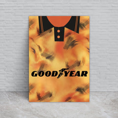 Personalised Wolverhampton - 1993 Home Shirt - A4 Metal Sign Plaque - Frame Options Available