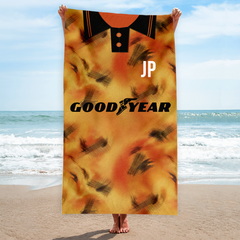 Wolves - 1993 Home Shirt - Personalised Vintage Beach Towel 