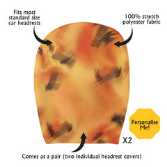 Wolverhampton 1993 Home - Retro Football Shirt - Pack of 2 - Car Seat Headrest Covers