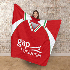 Wrexham 2002 Home Shirt - Personalised Retro Fleece Blanket 150cm X 150cm