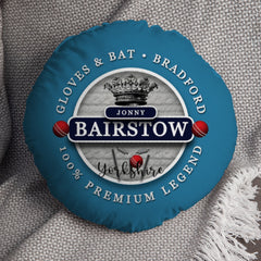 Yorkshire Cricket Jonny  - Legend Collection - Circle Cushion 14inch