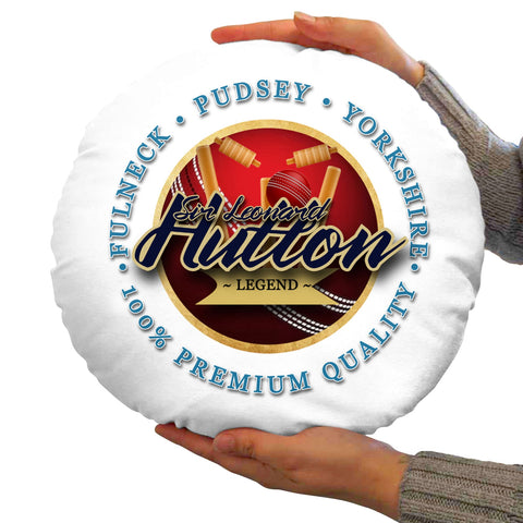 Yorkshire Cricket Legend  - Legend Collection - Circle Cushion 14inch