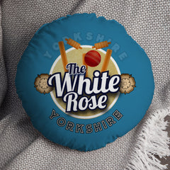 Yorkshire Cricket Rose  - Legend Collection - Circle Cushion 14inch
