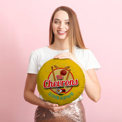 Zimbabwe Chevrons  - Legend Collection - Circle Cushion 14inch