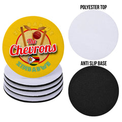 Zimbabwe Chevrons - Coaster - Circle or Square