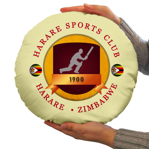 Zimbabwe Harare  - Legend Collection - Circle Cushion 14inch