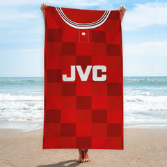 Aberdeen 1987 Home Shirt - Personalised Lightweight, Microfibre Retro Beach Towel - 150cm x 75cm