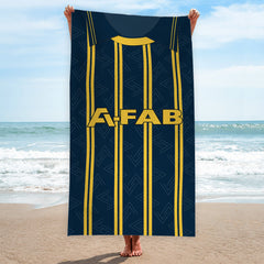 Aberdeen 1993 Away Shirt - Personalised Lightweight, Microfibre Retro Beach Towel - 150cm x 75cm